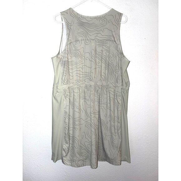 FLX Tank Dress/Skort With Built-In Shorts Sage Topography Size XL - Picture 2 of 10